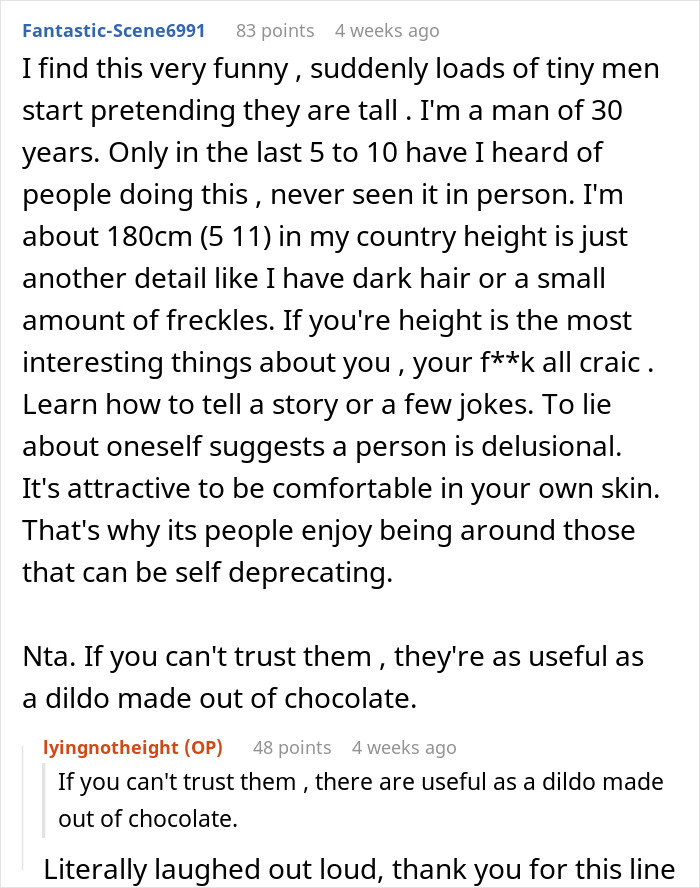 Woman Towers Over Dates After They Lie About Their Height, Throw Fits As She Refuses Second Date