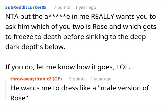 Man Sinks Fiancé’s Dreams Of Having A Titanic-Themed Wedding, He Storms Out Man Sinks Fiancé’s Dreams Of Having A Titanic-Themed Wedding, He Storms Out