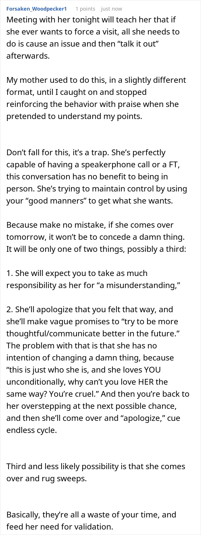 MIL Refuses To Apologize For Barging In Unannounced And Demanding Attention From Busy DIL MIL Refuses To Apologize For Barging In Unannounced And Demanding Attention From Busy DIL