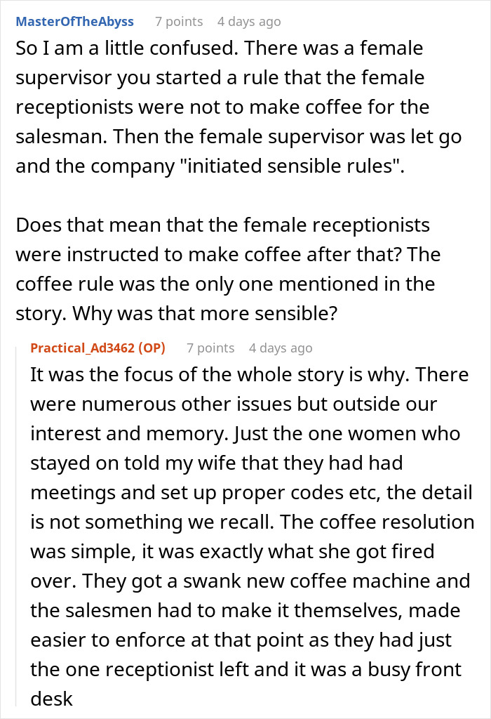 &ldquo;Fire Me, Lol&rdquo;: Woman Won't Make Coffee For Male Colleagues, Gets Fired, Cues Malicious Compliance