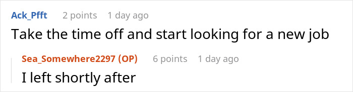 ‘Religious’ Workplace Reveals Its True Nature When Boss Won’t Grant A Grieving Woman More Time Off ‘Religious’ Workplace Reveals Its True Nature When Boss Won’t Grant A Grieving Woman More Time Off