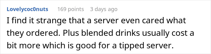 Man Finds A Brilliant Way To Embarrass Server Who Laughed At Him For Ordering A Pina Colada Man Finds A Brilliant Way To Embarrass Server Who Laughed At Him For Ordering A Pina Colada