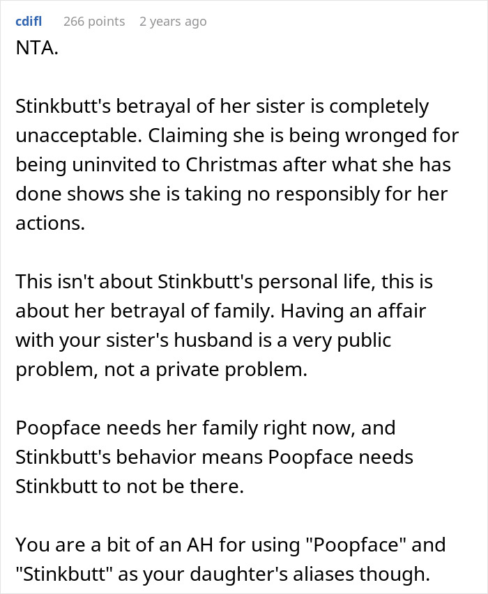 Woman Thinks Mom Is Wrong For Uninviting Her From Christmas Because Of Dating Sister&rsquo;s Husband