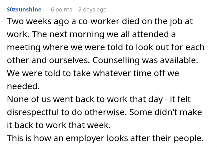 Boss Tries To Brush Off Death On The Job, Workers Retaliate