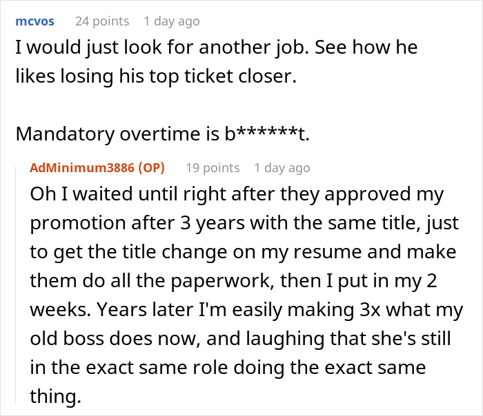 Boss Wants The Most Efficient Employee To Stay Late Like Everyone Else, They Maliciously Comply