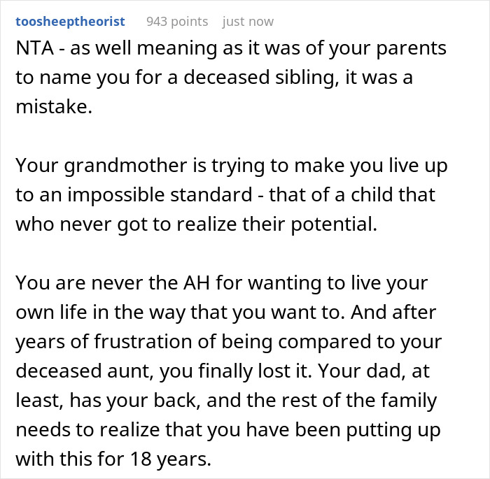 18 Y.O. Loses Temper After Once Again Her Grandma Tried To Turn Her Into Her Dead Daughter 18 Y.O. Loses Temper After Once Again Her Grandma Tried To Turn Her Into Her Dead Daughter