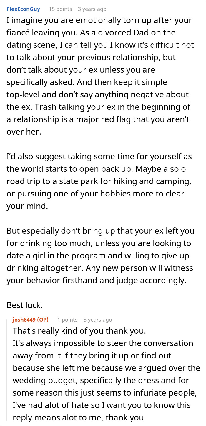 Man Digs A Hole Of Lies While Whining About Fiancée's Wedding Dress Online, She Leaves Him Man Digs A Hole Of Lies While Whining About Fiancée's Wedding Dress Online, She Leaves Him