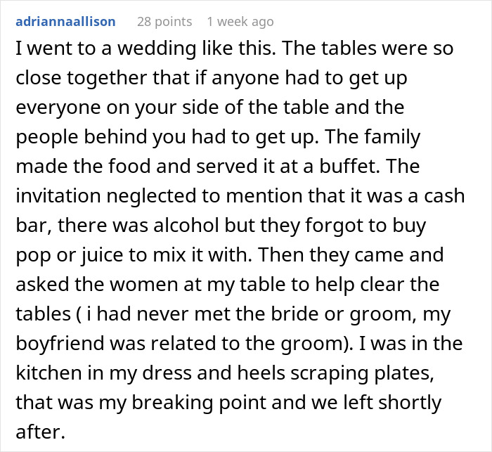 &ldquo;Oh Sorry, I Forgot To Mention&rdquo;: Guests Left Washing Dishes At Reception By Surprise