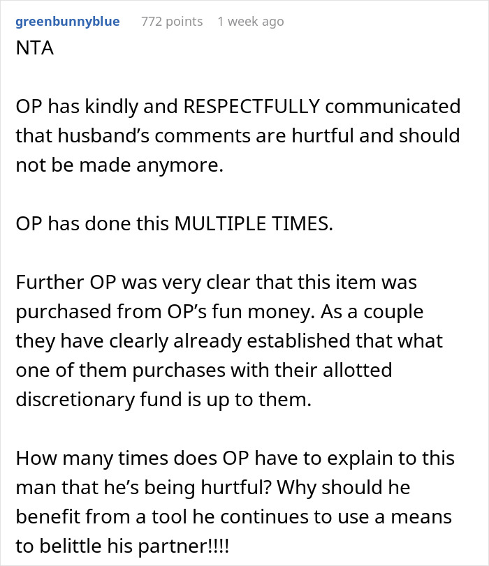 Husband&rsquo;s Nagging Wife Over &ldquo;Stupid Buy&rdquo; Of A Blender Has Her Rethinking The Entire Marriage