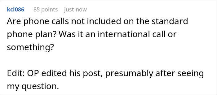 Father Who Is Too Entitled To End Calls Himself Forced To Pay For An Hour-Long International Call