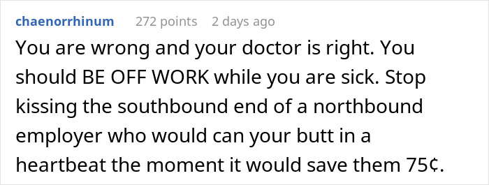 &ldquo;Tale As Old As Capitalism&rdquo;: Ill Woman Maliciously Complies After Boss Demands A Doctor's Note 