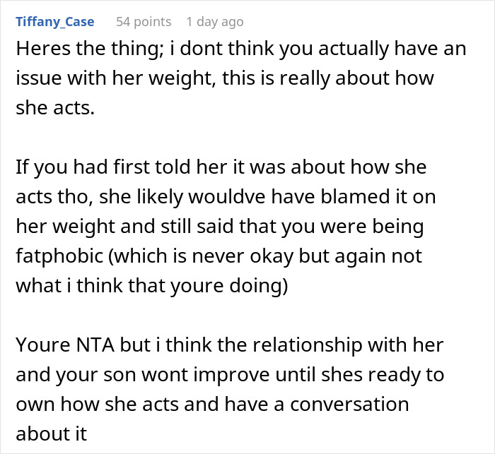 “Am I The Jerk For Telling My Daughter-In-Law She Wasn’t Invited Due To Her Weight?” “Am I The Jerk For Telling My Daughter-In-Law She Wasn’t Invited Due To Her Weight?”