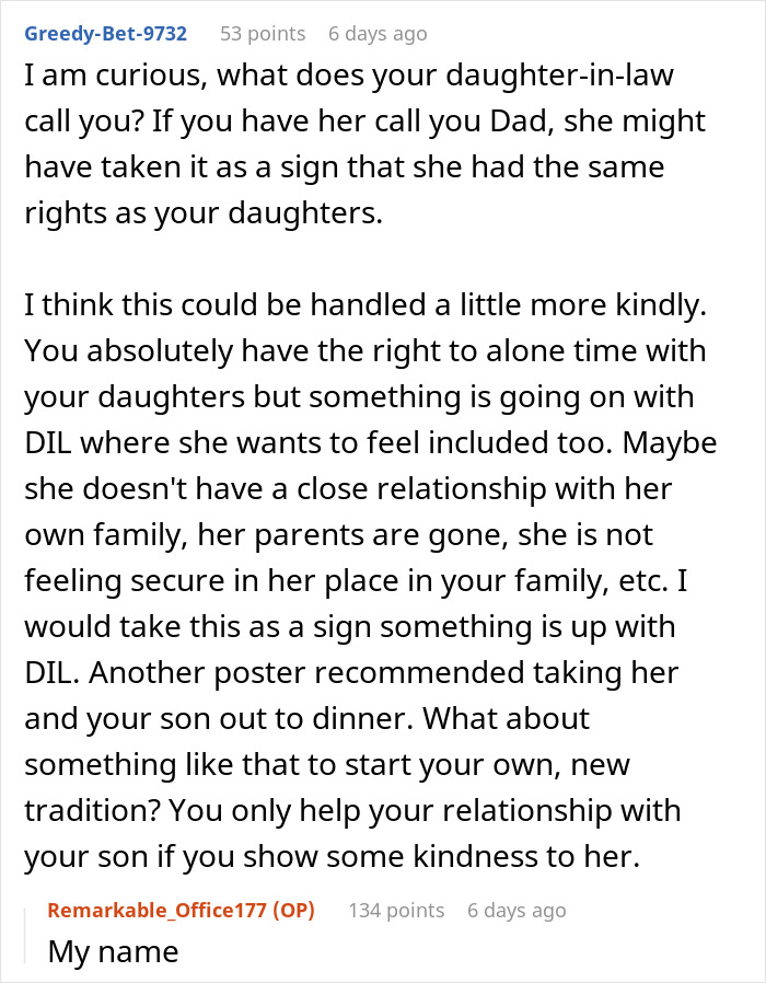 DIL Calls Man To Ask About Daughters&rsquo; Lunch, He Tells Her She Is Not His Daughter 