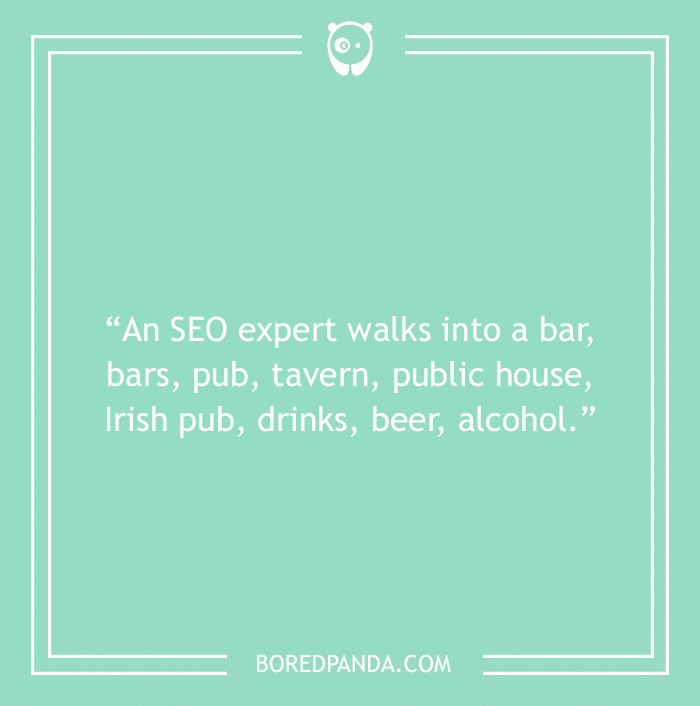 Computer joke about SEO expert  - 2