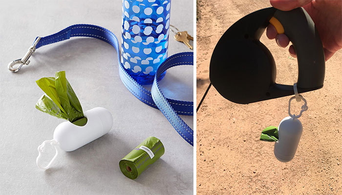 Amazon Basics Dog Poop Bags With Dispenser: Keep your hands clean and the neighborhood tidy with these leakproof, lavender-scented bags and dispenser.