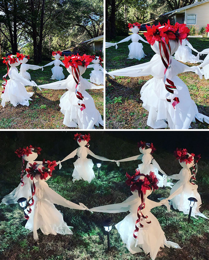 Halloween Lawn Ghosts