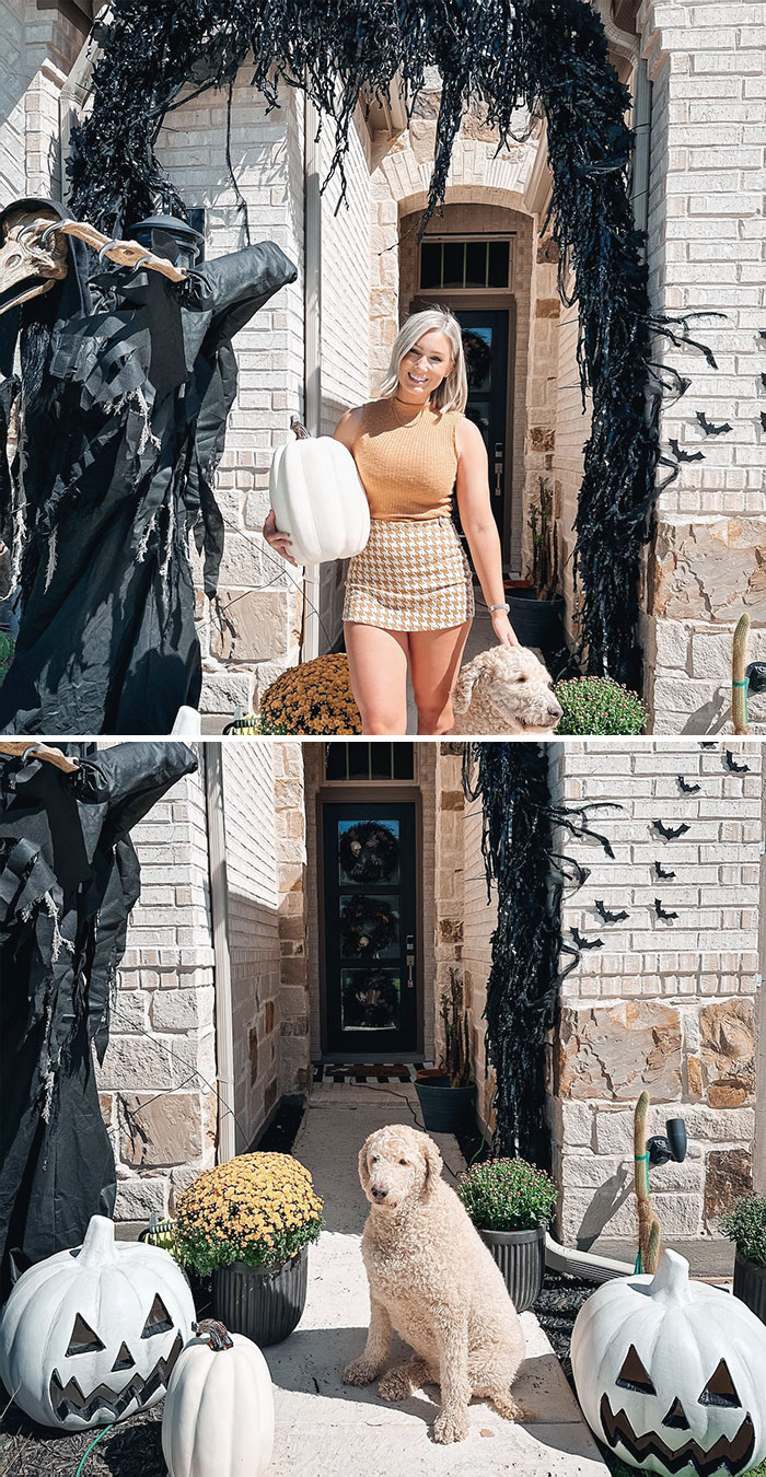 First Halloween Porch Reveal