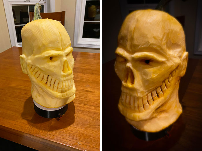 A Big Toothy Grin For This Year's Pumpkin