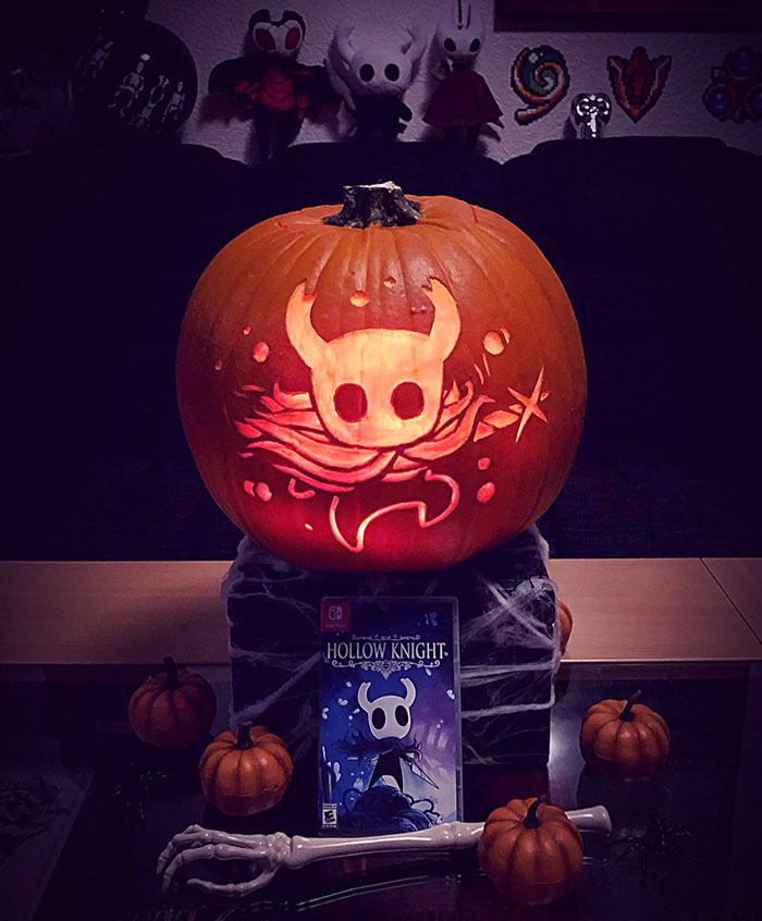 My Hollow-Knight-Themed Pumpkin