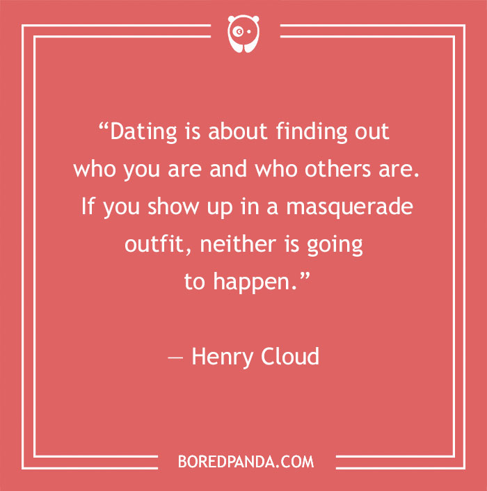 Henry Cloud quote about dating