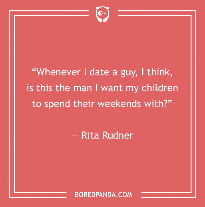 Rita Rudner quote about dating