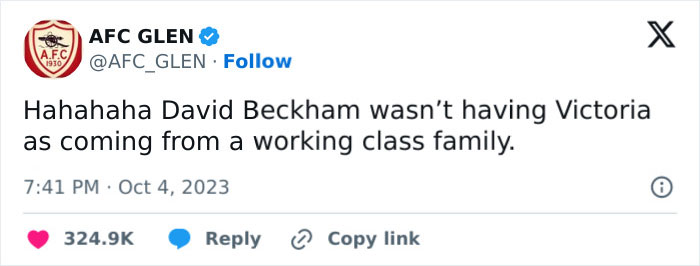 David Beckham Calls Out Wife For Claiming Her Family Was "Very Working Class", Wins The Internet