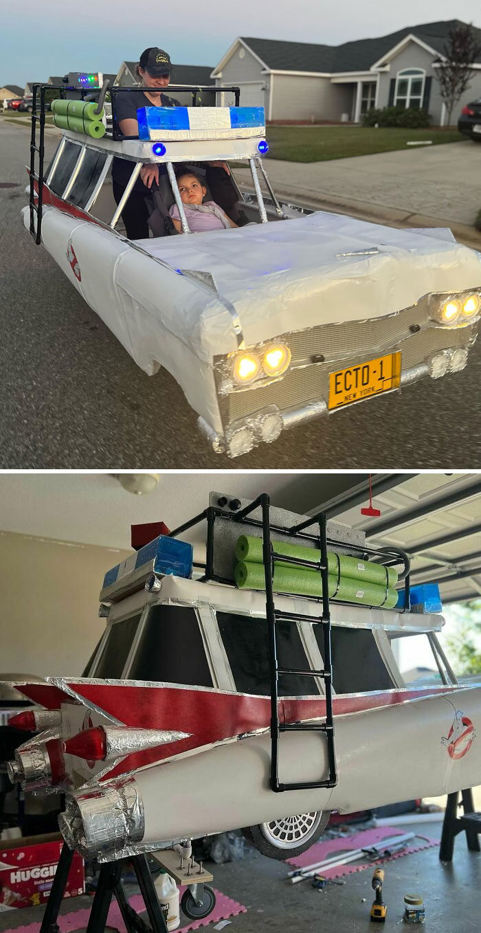 Ghostbusters' Car Wheelchair Costume