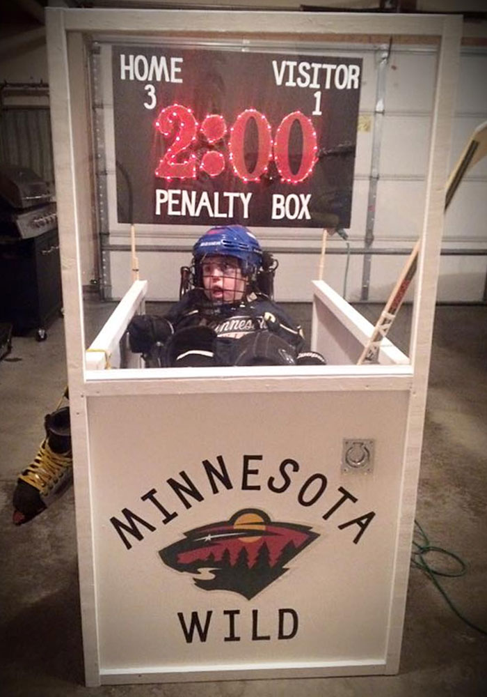 Father Of The Year. Son With A Disability And His Halloween Costume