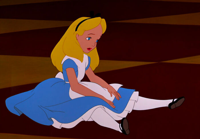 Alice wearing blue dress from Alice in Wonderland