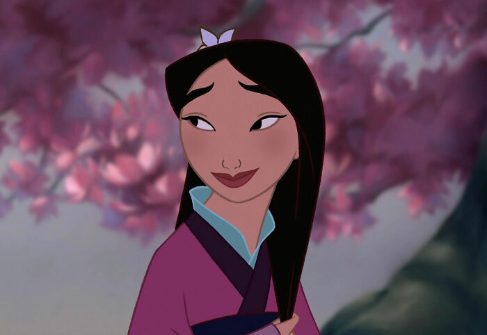 Mulan smiling from Mulan