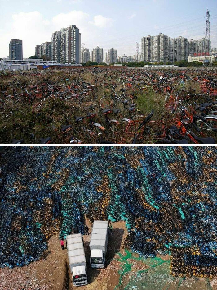China’s Shared Bikes Graveyards