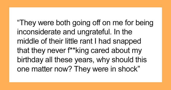 Mom And Stepdad Berate 18 Y.O. For Not Spending Her B-Day With Them, She Sets The Story Straight