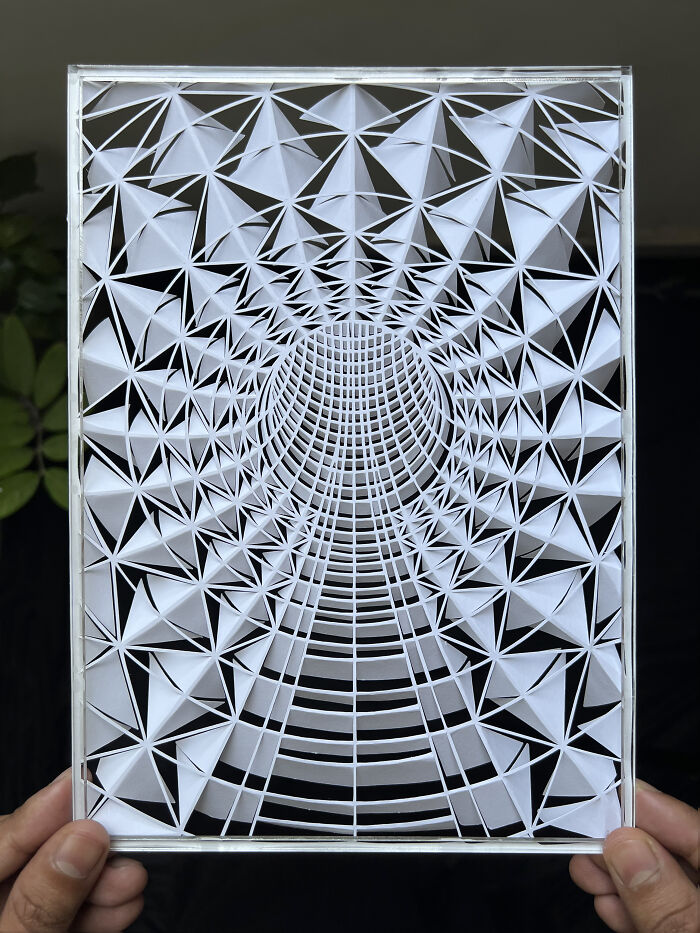 I Cut And Fold Paper To Make Perspective