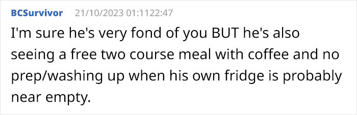 "My Blood Is Boiling": Woman Gets Sick And Tired Of Her Friend Inviting Himself To Dinner