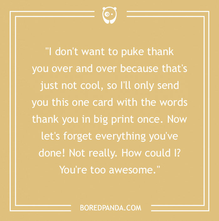No Matter The Occasion, These 98 Funny Thank You Notes Suit Them Perfectly