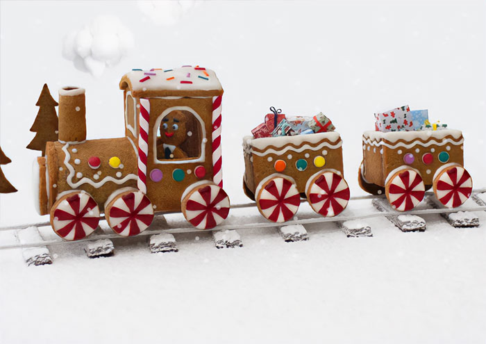 Gingerbread train.