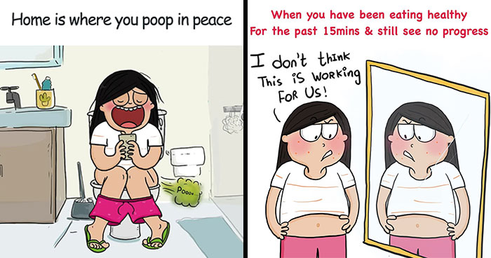 Artist Illustrates Daily Struggles, Inspired Mostly By Her Own Life (40 New Pics)