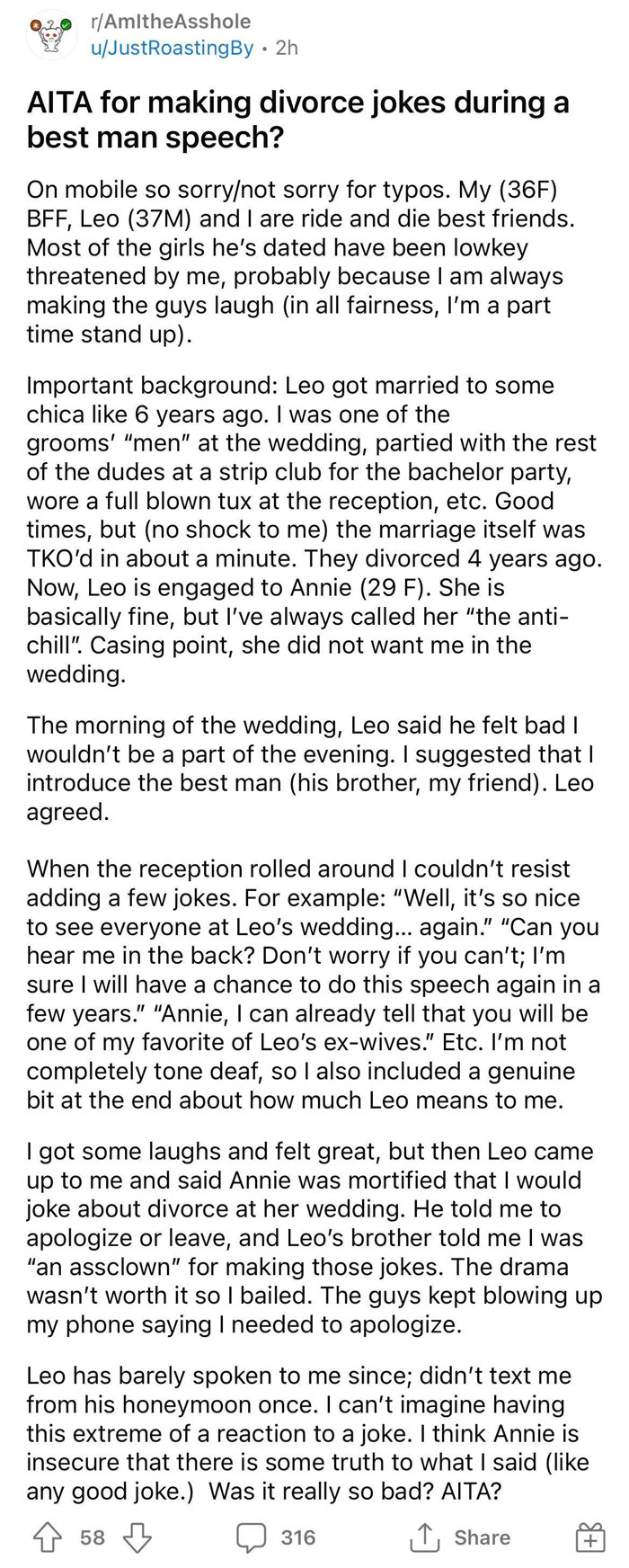 Quirky “Girl Best Friend” Ruins Wedding