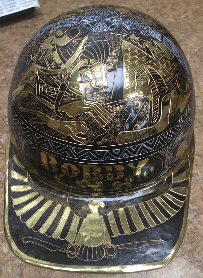 My Boyfriend's Boss Had This Helmet Made For Him While Working In Egypt
