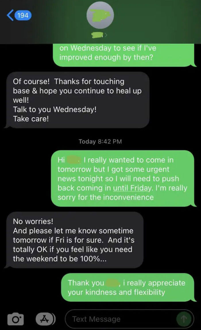 This Boss, Who Was Also On The Same Page Of Self-Care And Mental Wellness