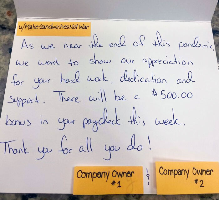 What A Lovely Morning Surprise From My Bosses