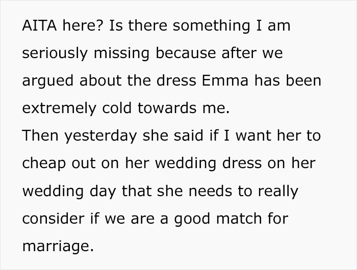 Man Digs A Hole Of Lies While Whining About Fiancée's Wedding Dress Online, She Leaves Him Man Digs A Hole Of Lies While Whining About Fiancée's Wedding Dress Online, She Leaves Him