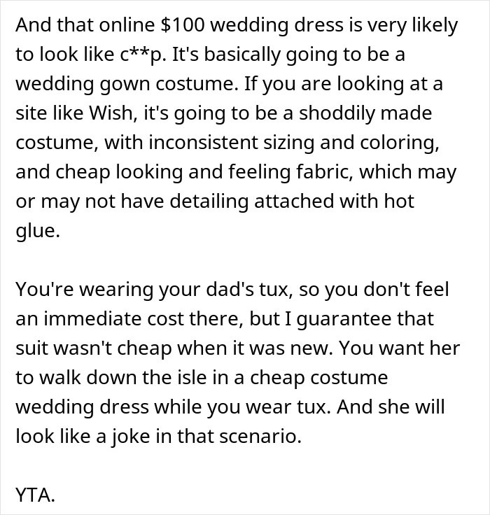 Man Digs A Hole Of Lies While Whining About Fiancée's Wedding Dress Online, She Leaves Him Man Digs A Hole Of Lies While Whining About Fiancée's Wedding Dress Online, She Leaves Him