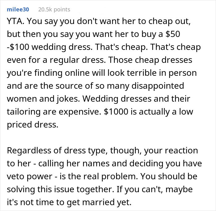 Man Digs A Hole Of Lies While Whining About Fiancée's Wedding Dress Online, She Leaves Him Man Digs A Hole Of Lies While Whining About Fiancée's Wedding Dress Online, She Leaves Him