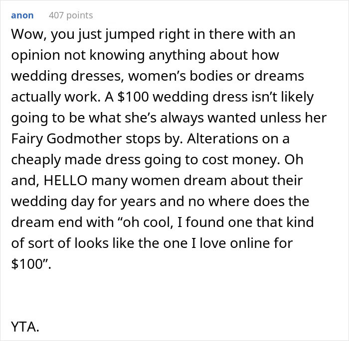 Man Digs A Hole Of Lies While Whining About Fiancée's Wedding Dress Online, She Leaves Him Man Digs A Hole Of Lies While Whining About Fiancée's Wedding Dress Online, She Leaves Him