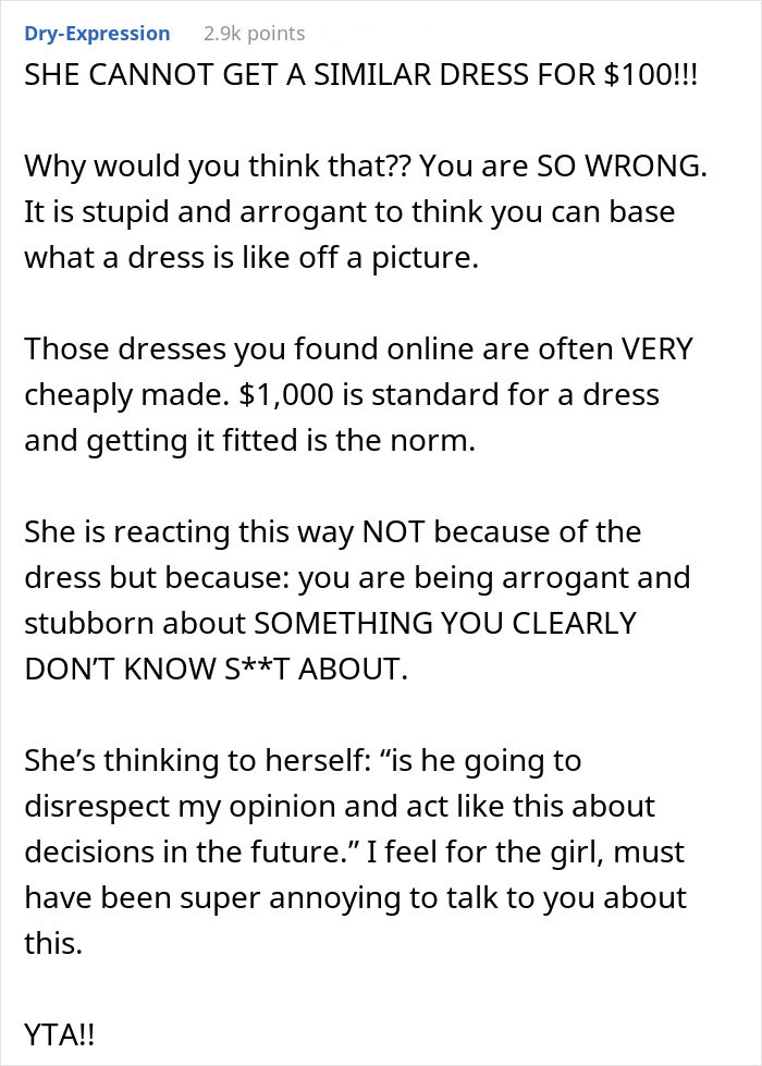Man Digs A Hole Of Lies While Whining About Fiancée's Wedding Dress Online, She Leaves Him Man Digs A Hole Of Lies While Whining About Fiancée's Wedding Dress Online, She Leaves Him