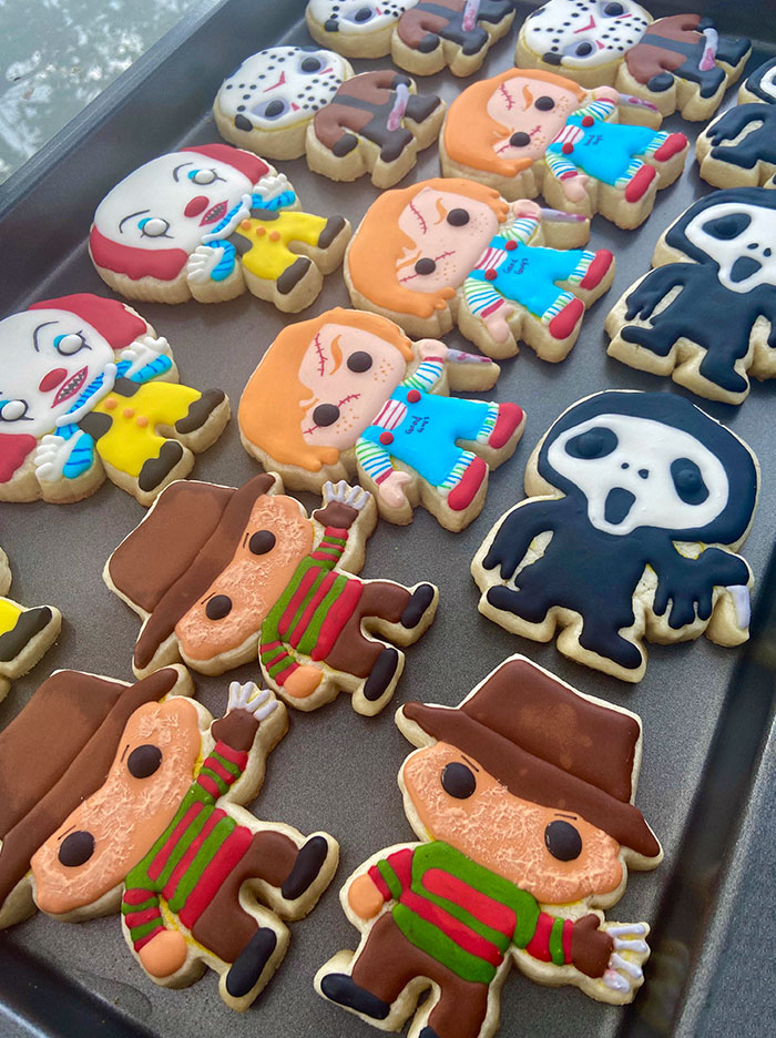 So Far The Most Fun And Complicated Cookies I’ve Done. Halloween Funk Pop Cookies