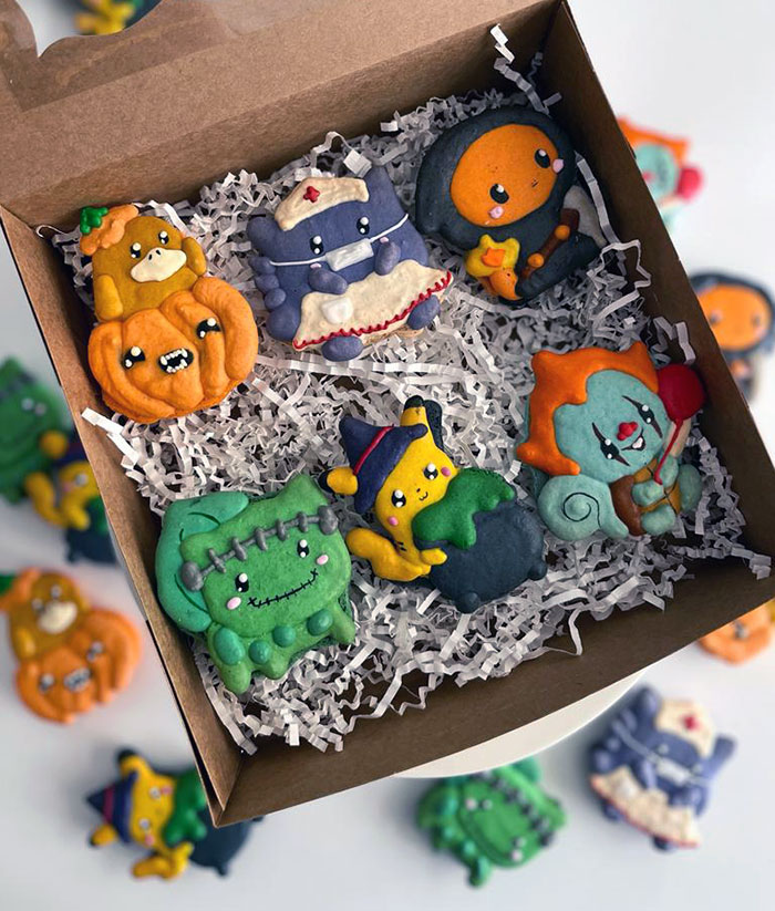 Made Some Halloween Pokemon Macarons For The Season