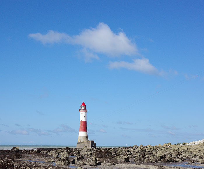 Red and White Lighthouse
