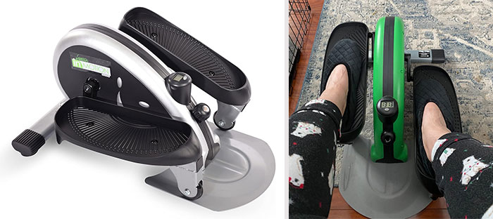 Inmotion E1000 Compact Strider: A comfortable mini strider perfect for seated cardiovascular and lower body workouts at home and complete with a smart workout application for enhance your exercise routine.